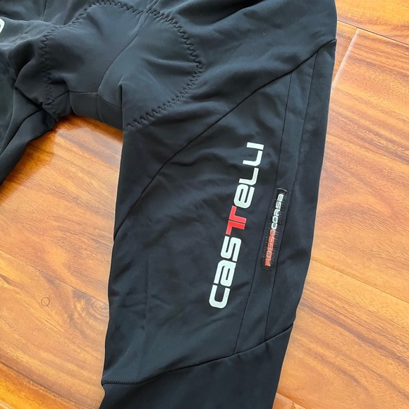 Castelli Rosso Corsa Cycling Bib Tights Mens XL Black Progetto X2 Air Chamois - Picture 3 of 12